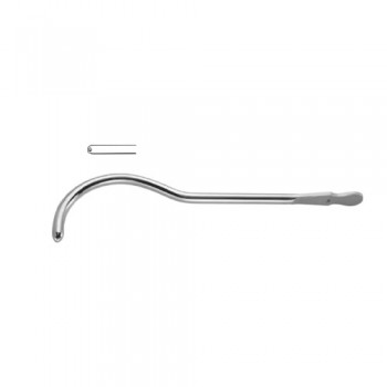 Guyon Urethral Sound / Dilating Bougie 21 Charr. Brass - Chrome Plated, 26.5 cm - 10 1/2"